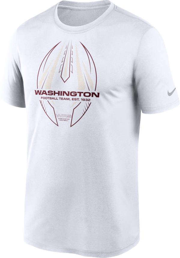 Nike Men's Washington Football Team Legend Icon White Performance T-Shirt