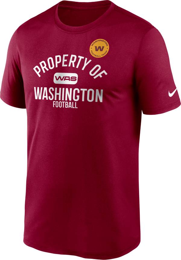 Nike Men's Washington Football Team Legend 'Property Of' Red T-Shirt