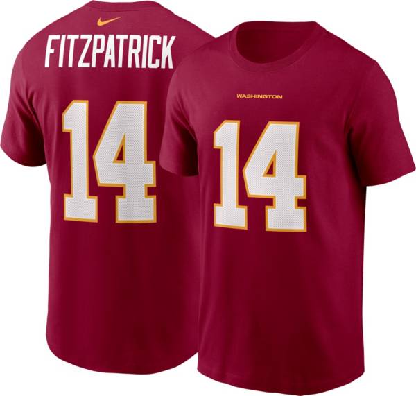 Nike Men's Washington Football Team Ryan Fitzpatrick #14 Red T-Shirt