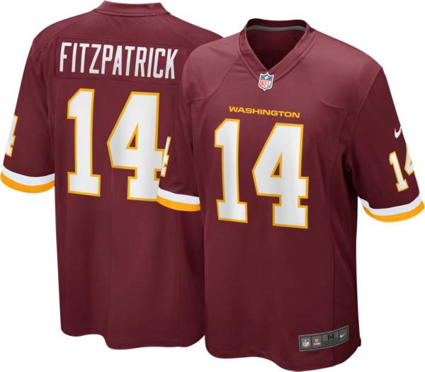 Nike Men's Washington Football Team Ryan Fitzpatrick #14 Red Game Jersey