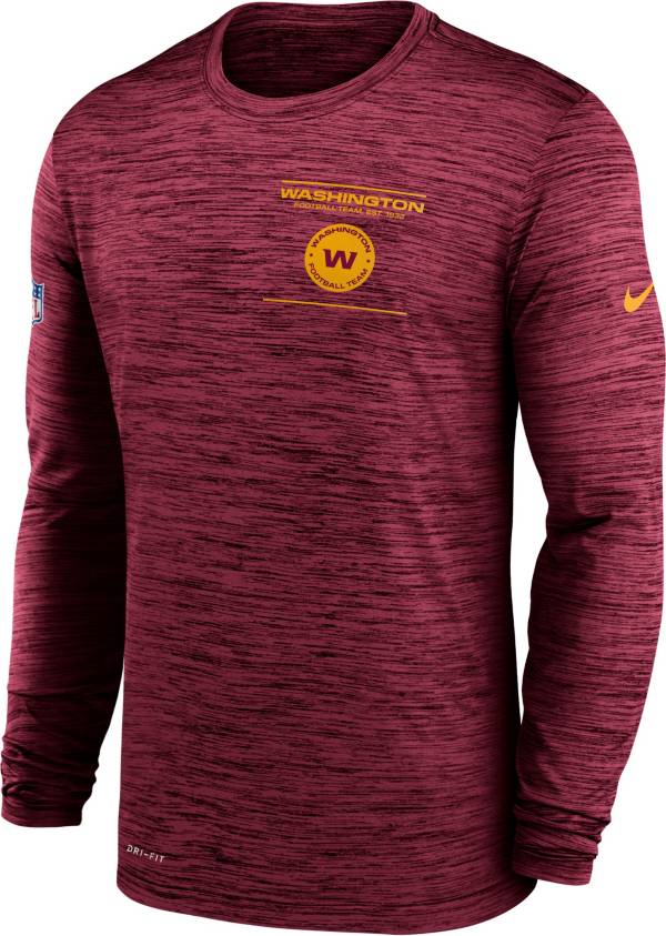 Nike Men's Washington Football Team Sideline Legend Velocity Red Long Sleeve T-Shirt