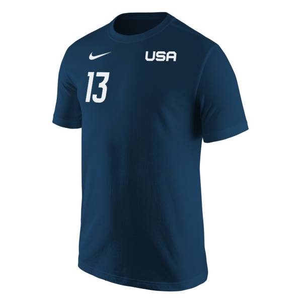 Nike USA Soccer USWNT '21 Olympics Alex Morgan Navy T-Shirt