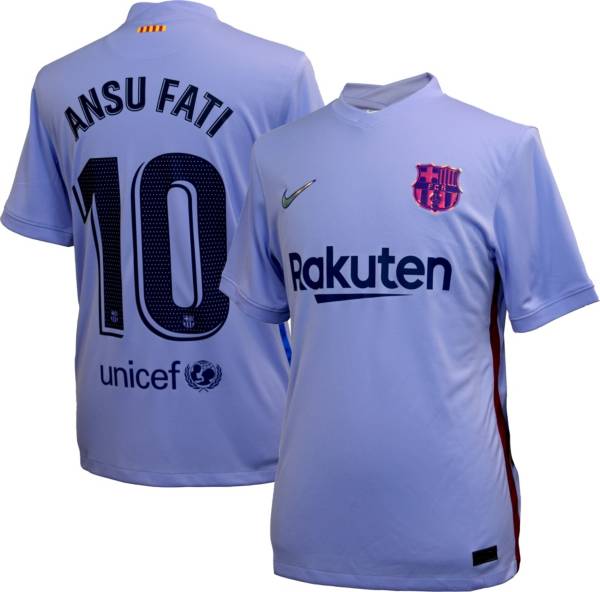 Nike FC Barcelona Ansu Fati #10 Breathe Stadium Away Replica Jersey