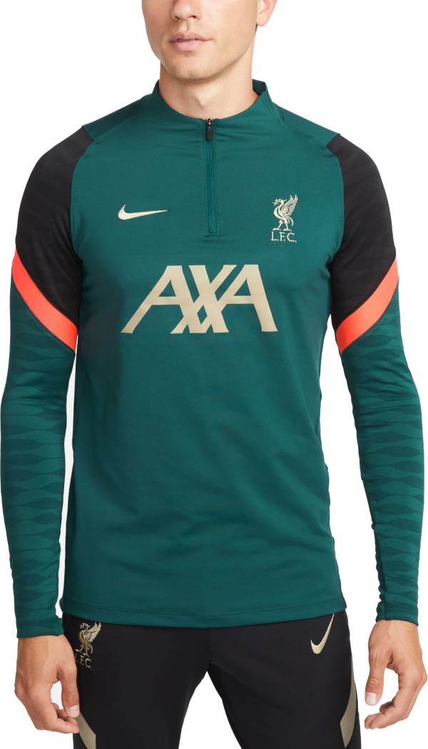 Nike Liverpool FC '21 Training Quarter-Zip Teal Pullover Shirt