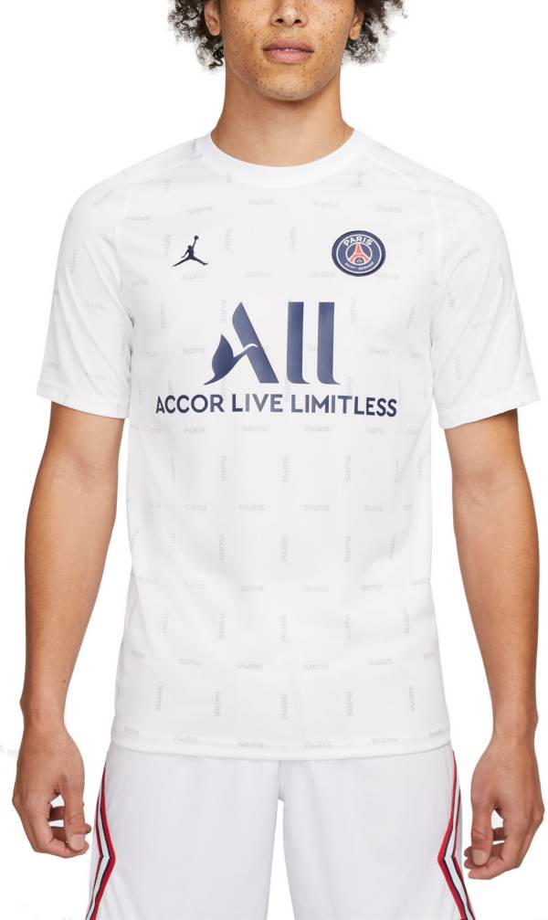 Jordan Paris Saint-Germain '21 White Prematch Jersey