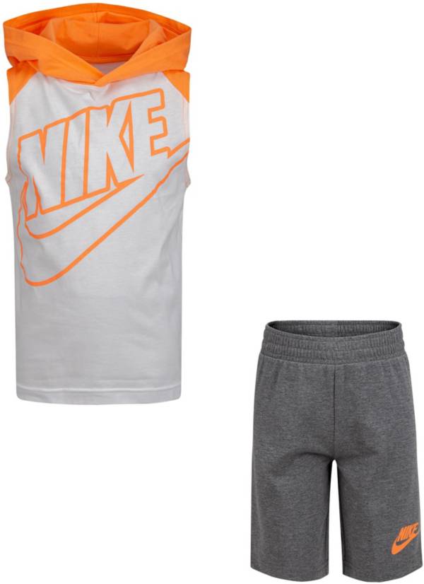 Nike Little Boys' Futura Hooded Tank Top and Shorts Set