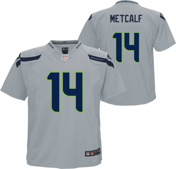 Nike Toddler Seattle Seahawks DK Metcalf #14 Grey Game Jersey