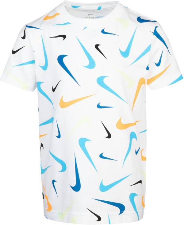 Nike Little Boys' Swooshfetti All Over Print Graphic T-Shirt