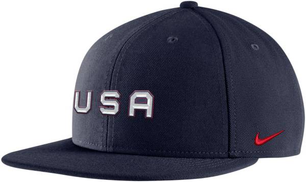 Nike USA Hockey 2022 Olympics Pro Flat Brim Hat