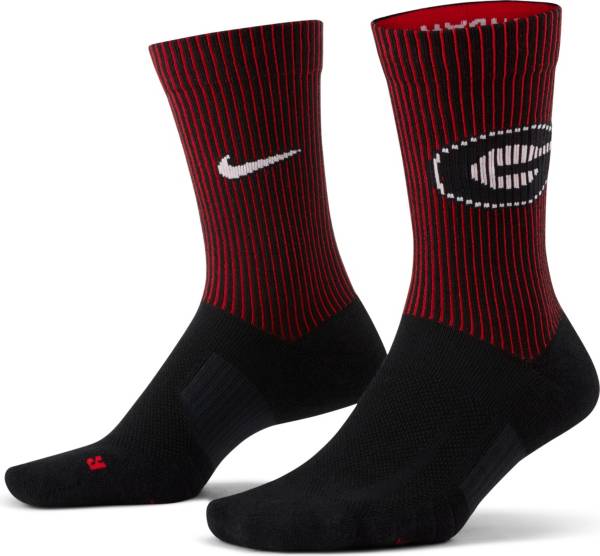 Nike Men's Georgia Bulldogs Multiplier 2-Pair Crew Socks