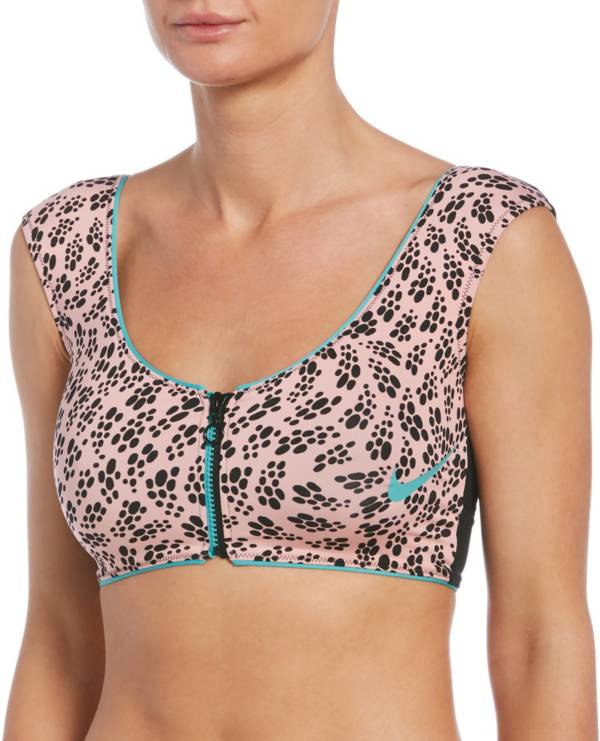Nike Women's Party Dots Swim Crop Top