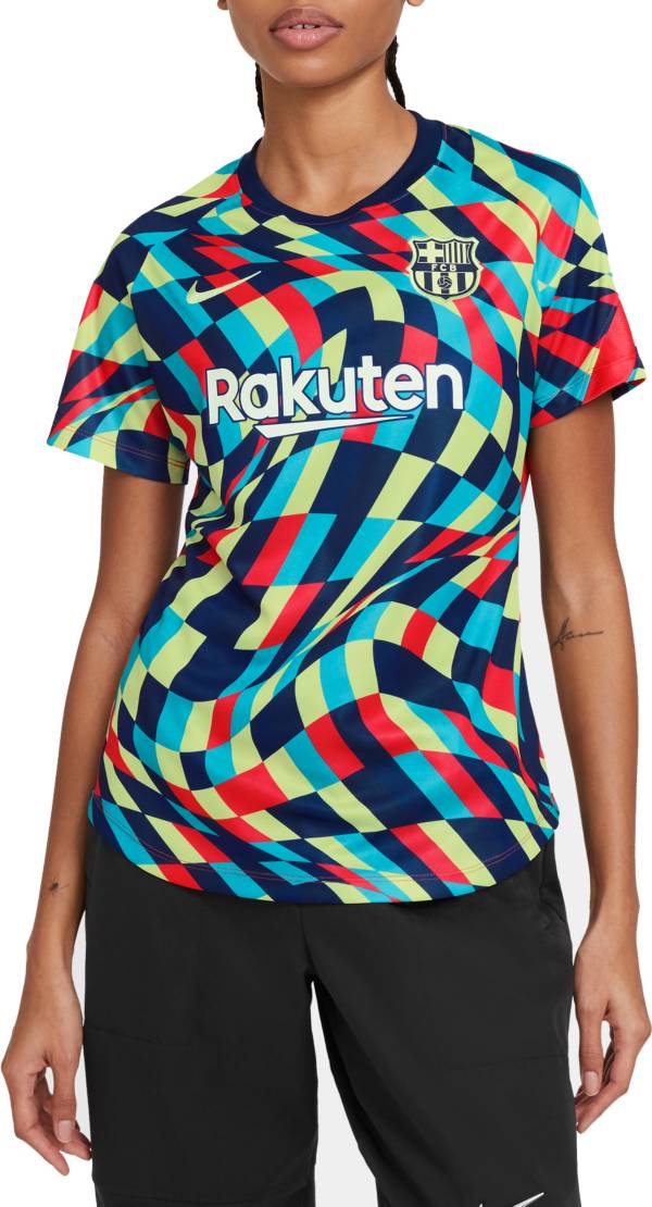 Nike Women's FC Barcelona Blue Prematch Jersey