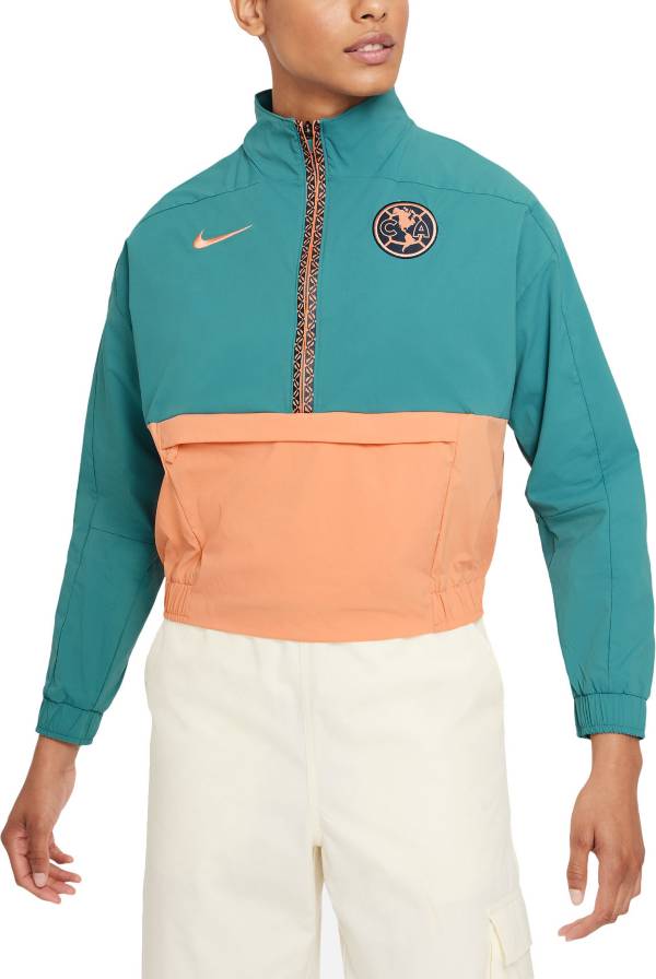 Nike Women's Club America Green Quarter-Zip Pullover Shirt