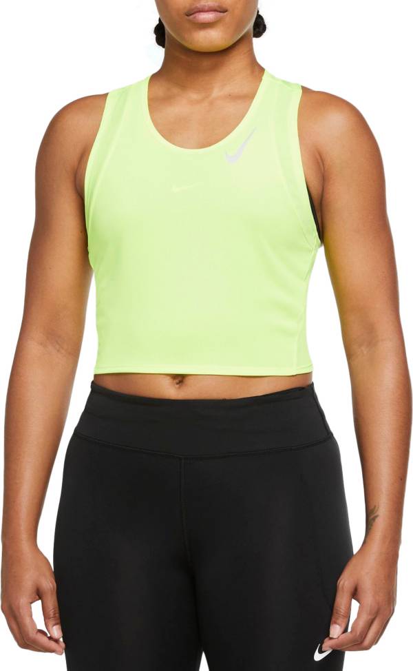 Nike Women's Dri-FIT Race Cropped Running Tank Top