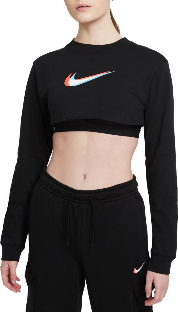 Nike Women's Sportswear Dance Long Sleeve Cropped Shirt