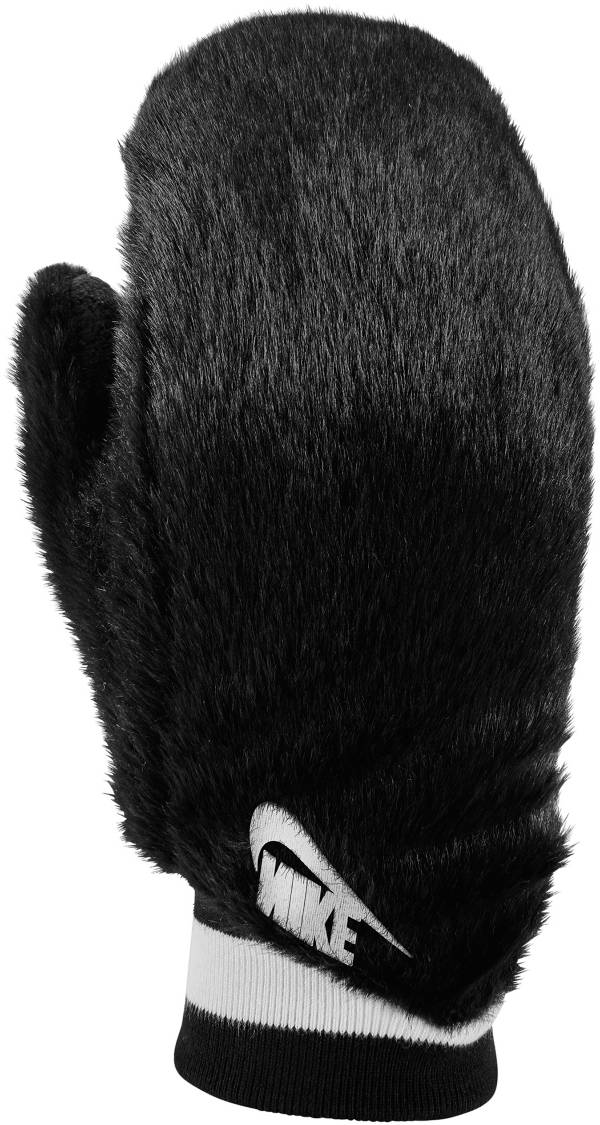 Nike Women's Warm Faux Fur Mittens