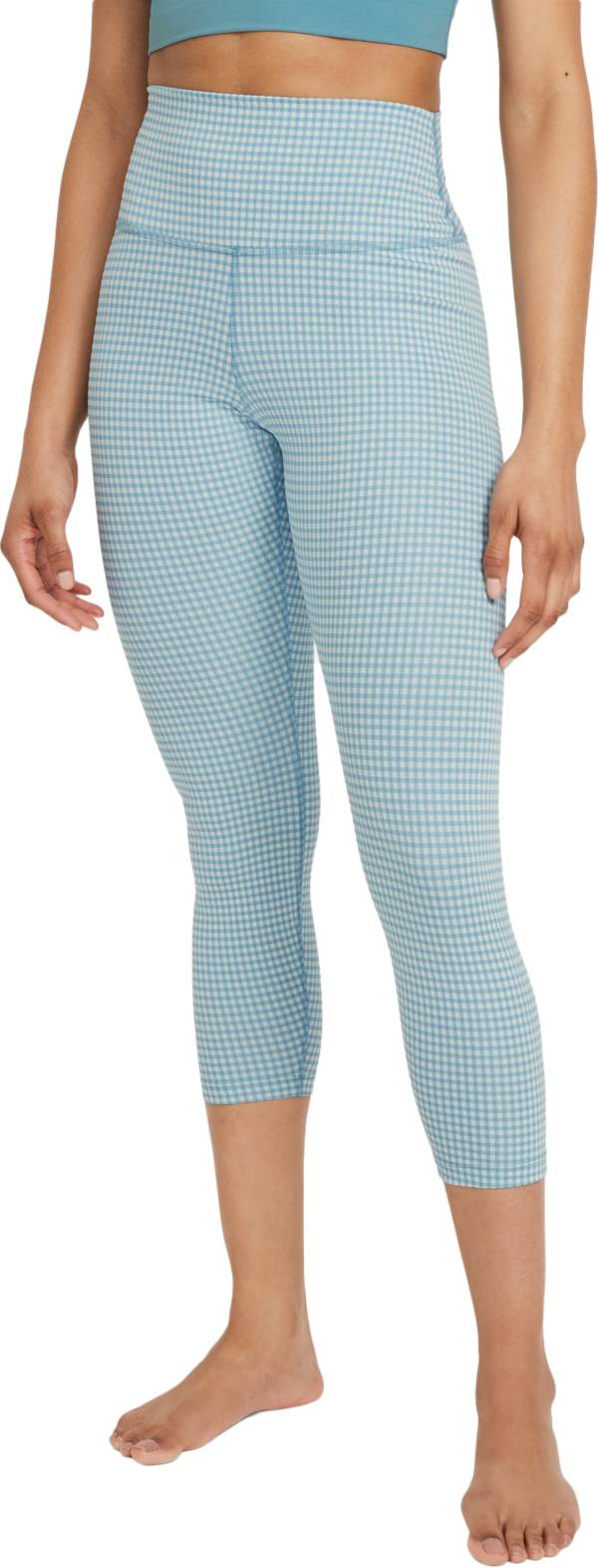Nike Women's Dri-FIT Gingham Cropped Yoga Leggings