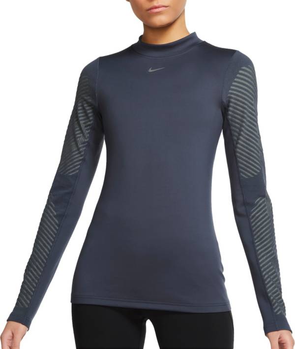 Nike Women's Therma-FIT ADV Hyperwarm Pro Mock Neck Long Sleeve Top