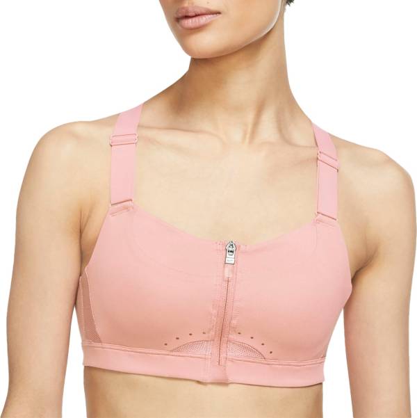 Nike Women's Dri-FIT Alpha Padded Front-Zip High-Support Sports Bra