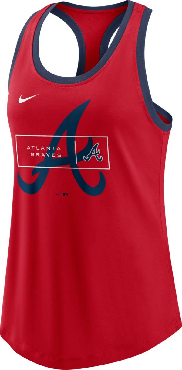 Nike Women's Atlanta Braves Red Logo X-Ray Racerback Tank Top