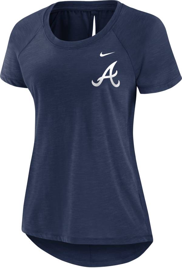 Nike Women's Atlanta Braves Navy Summer Breeze T-Shirt