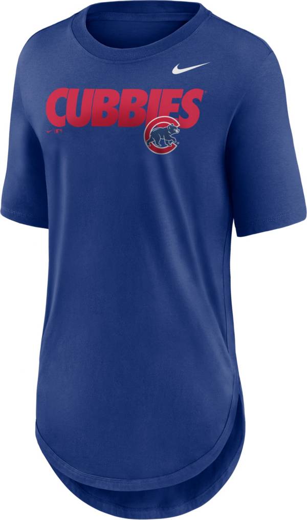Nike Women's Chicago Cubs Blue Longline Weekend T-Shirt product image