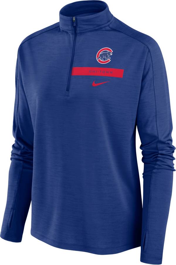 Nike Women's Chicago Cubs Blue Local Pacer Long Sleeve Shirt