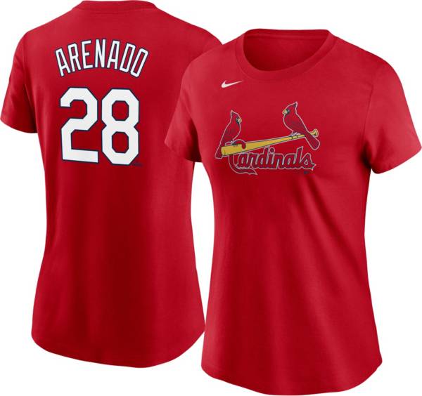 Nike Women's St. Louis Cardinals Nolan Arenado #28 Red T-Shirt