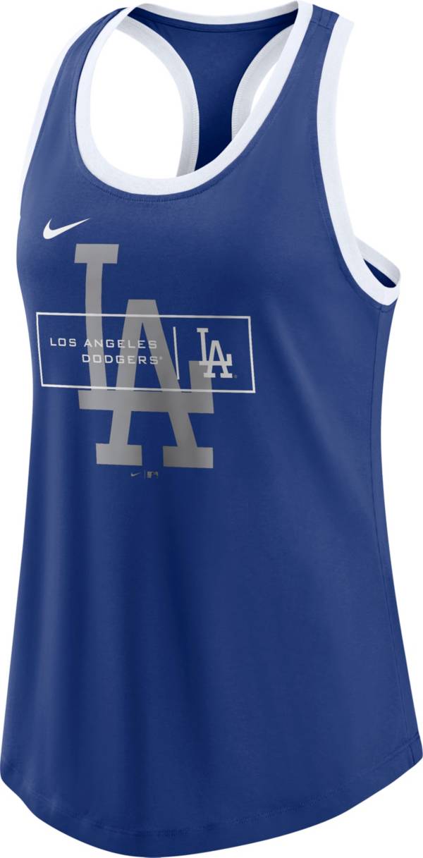 Nike Women's Los Angeles Dodgers Blue Logo X-Ray Racerback Tank Top