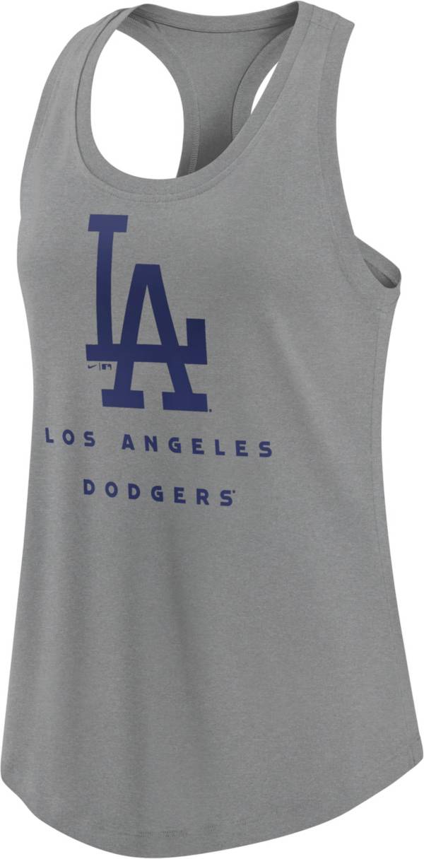 Nike Women's Los Angeles Dodgers Gray Racerback Tank Top