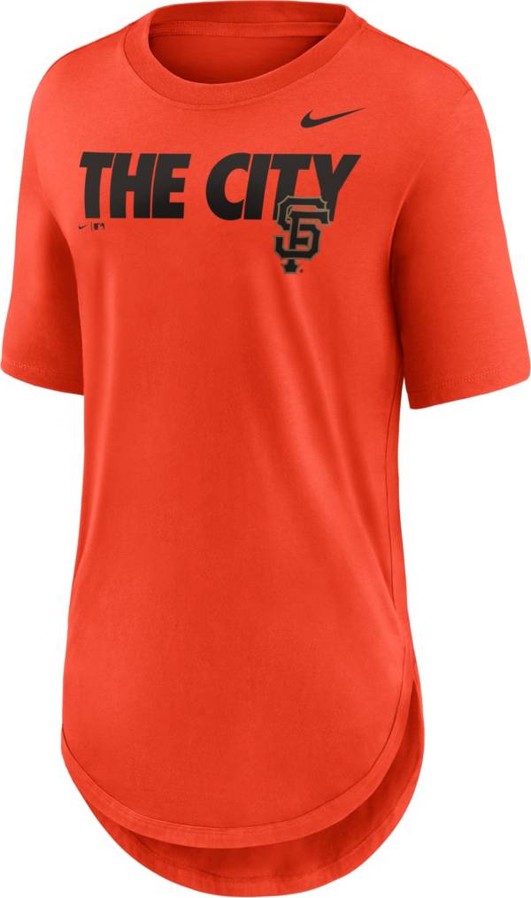 Nike Women's San Francisco Giants Orange Longline Weekend T-Shirt product image