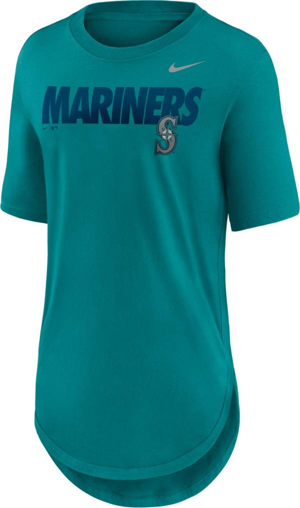 Nike Women's Seattle Mariners Green Longline Weekend T-Shirt product image