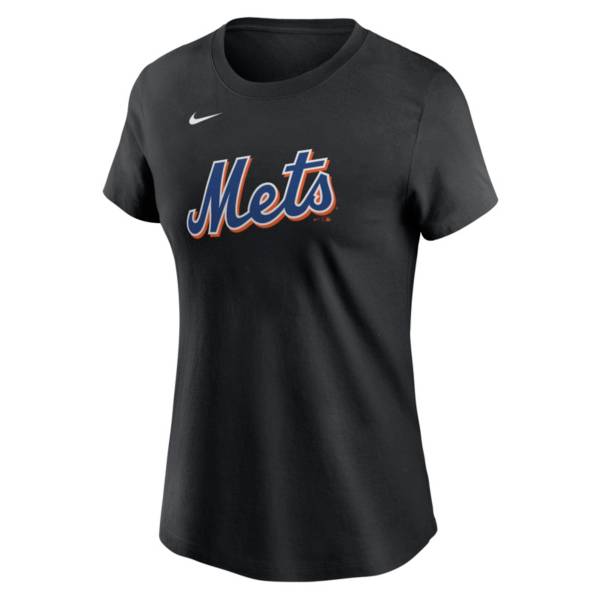 Nike Men's New York Mets Black Wordmark T-Shirt