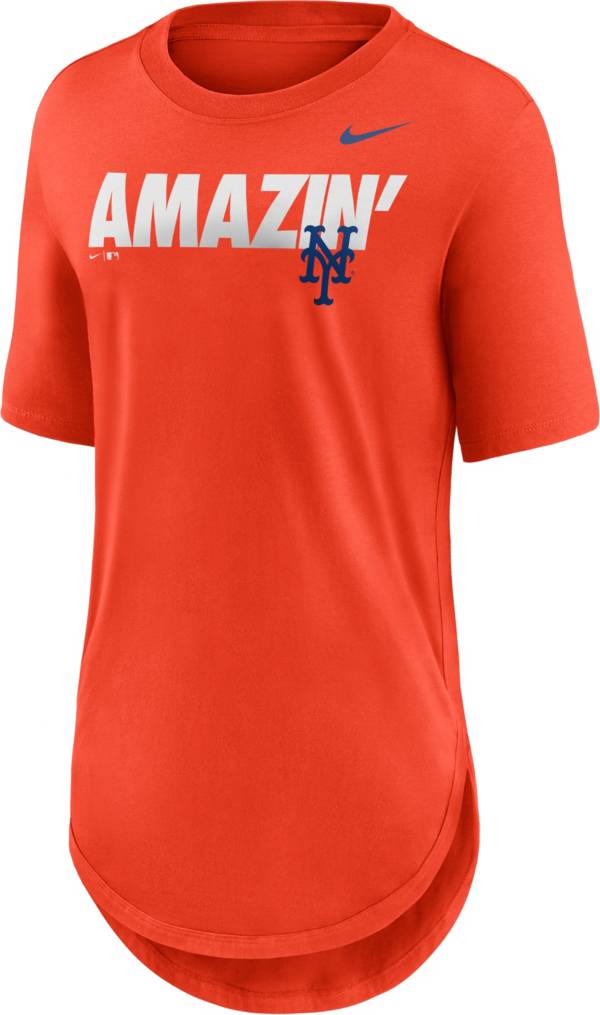 Nike Women's New York Mets Orange Longline Weekend T-Shirt product image