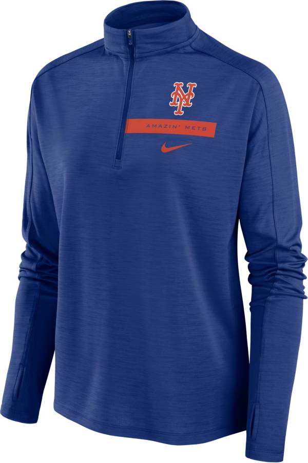 Nike Women's New York Mets Blue Local Pacer Long Sleeve Shirt