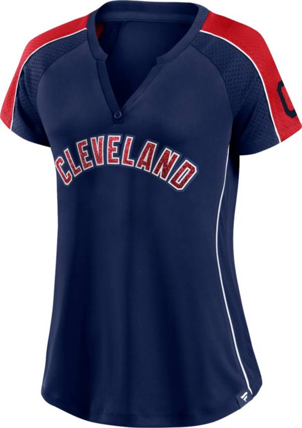 Nike Women's Cleveland Indians Diva Navy T-Shirt