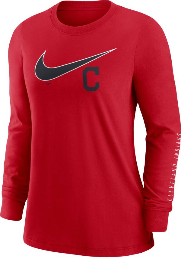 Nike Women's Cleveland Indians Red Long Sleeve T-Shirt product image