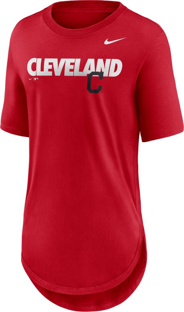 Nike Women's Cleveland Indians Red Longline Weekend T-Shirt product image