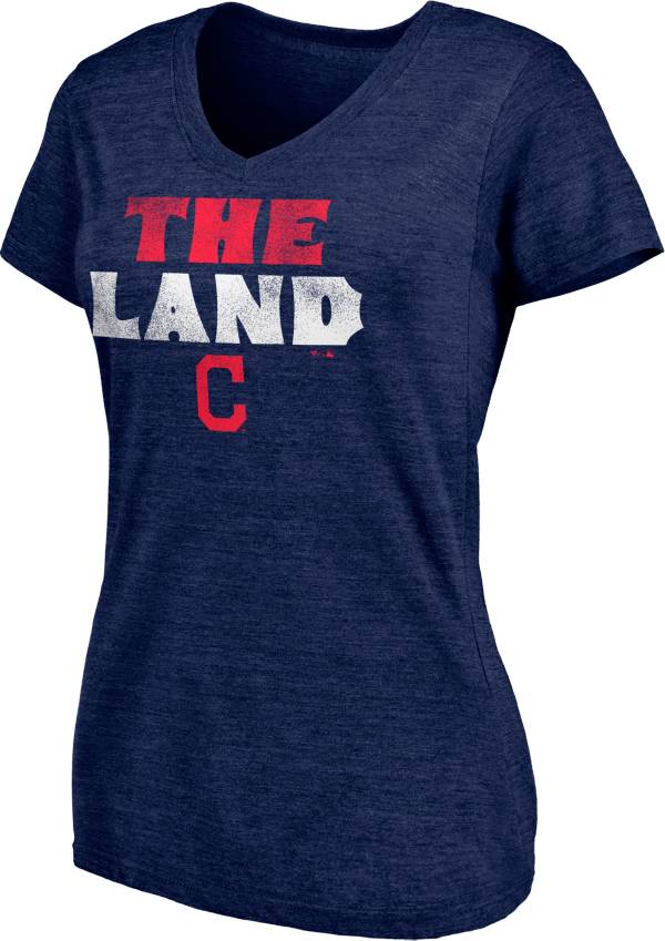 Fanatics Women's Cleveland Indians Navy Hometown V-Neck T-Shirt product image