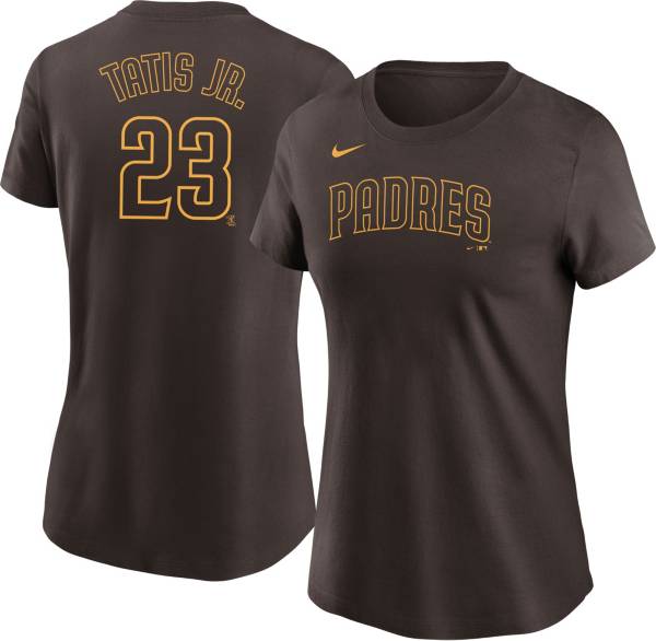 Nike Women's San Diego Padres Fernando Tatis Jr. #23 Brown T-Shirt