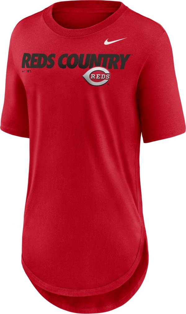 Nike Women's Cincinnati Reds Red Longline Weekend T-Shirt