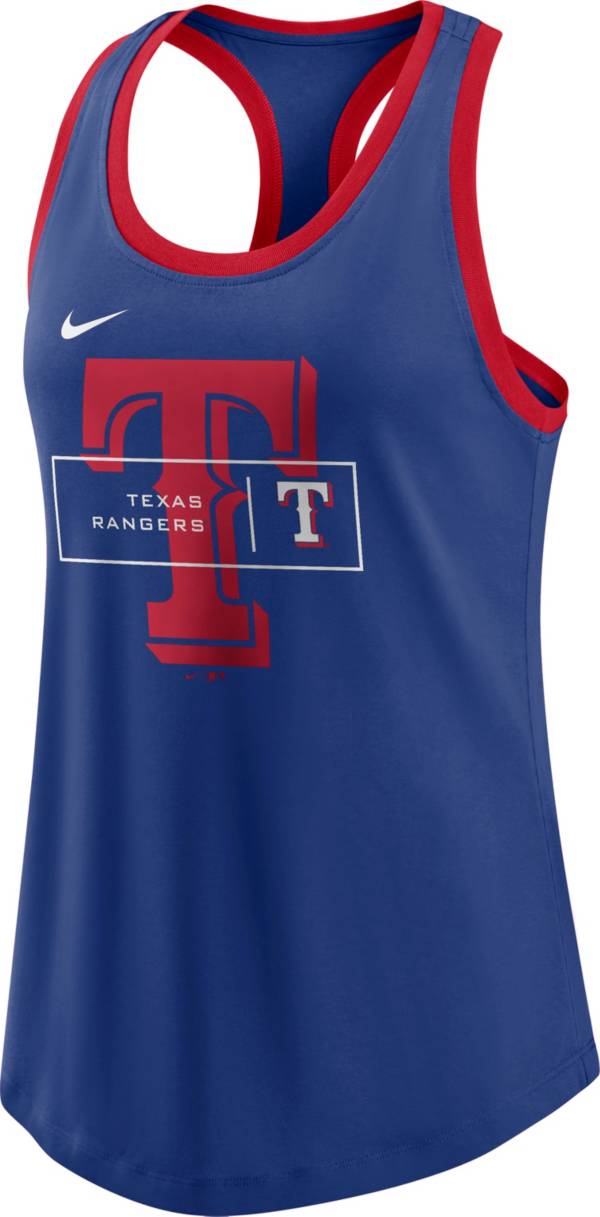 Nike Women's Texas Rangers Blue Logo X-Ray Racerback Tank Top