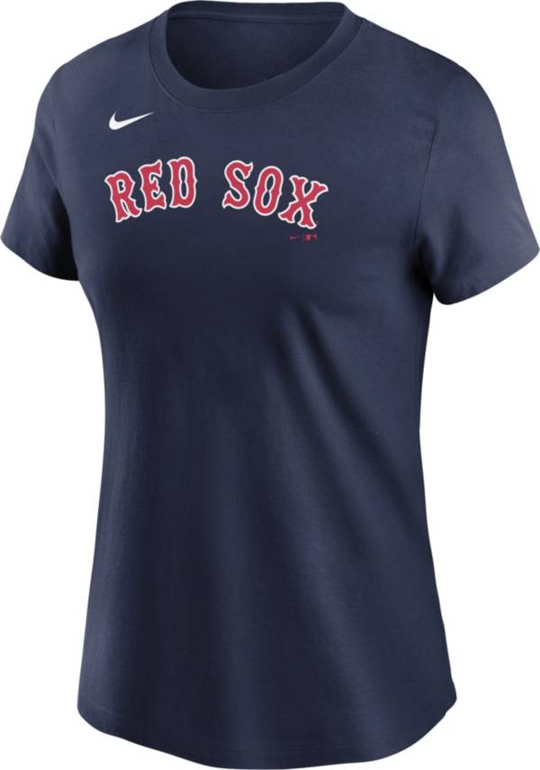 Nike Women's Boston Red Sox Navy Wordmark T-Shirt