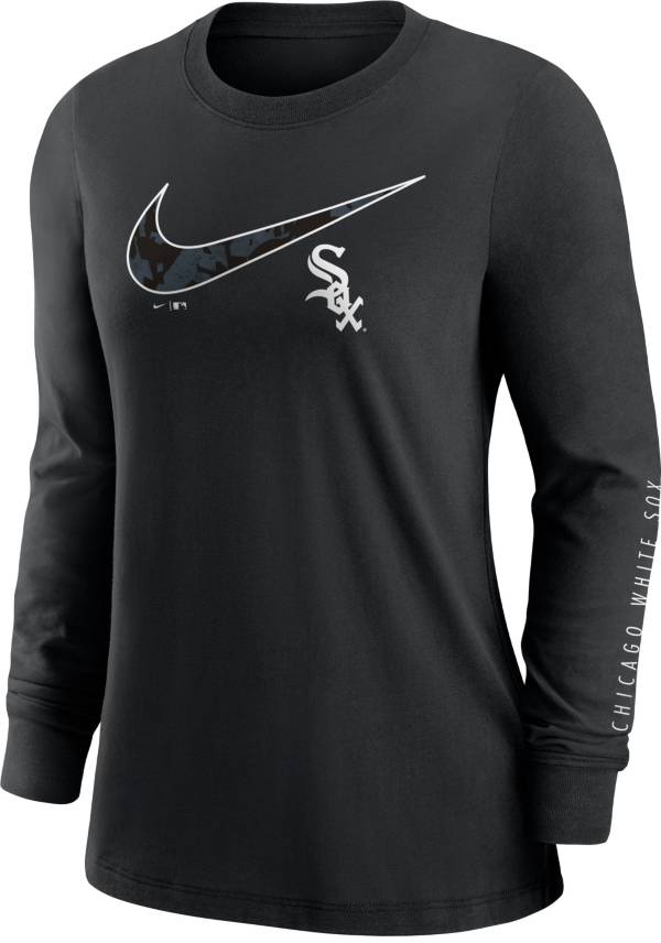 Nike Women's Chicago White Sox Black Long Sleeve T-Shirt