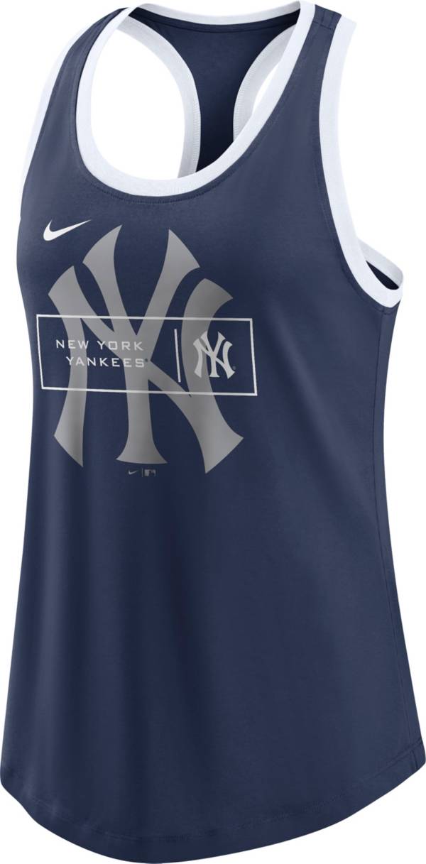 Nike Women's New York Yankees Navy Logo X-Ray Racerback Tank Top