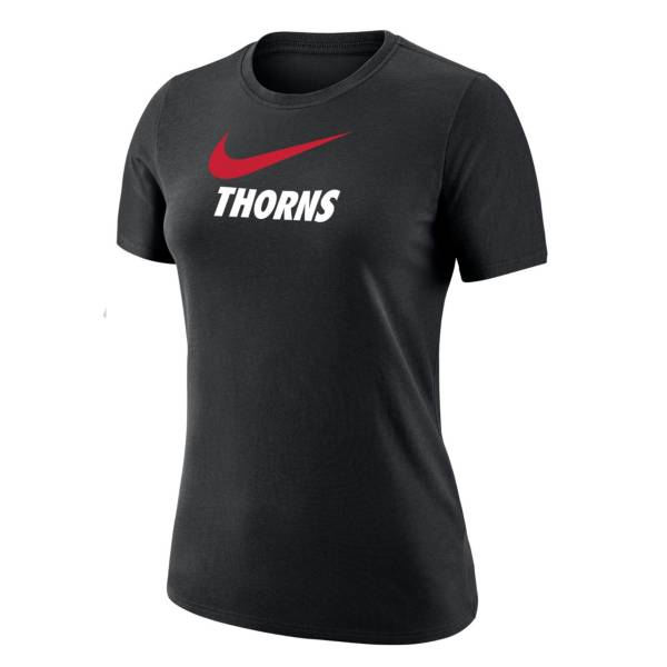 Nike Women's Portland Thorns Swoosh Black T-Shirt