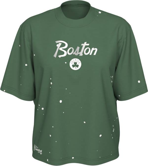 Nike Women's Boston Celtics Green Splatter T-Shirt