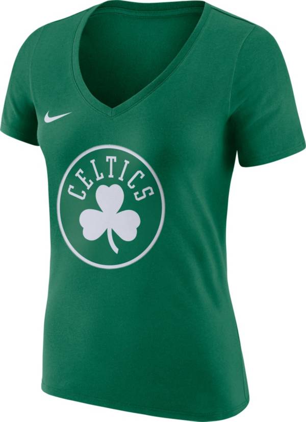 Nike Women's Boston Celtics Green Dri-Fit V-Neck T-Shirt