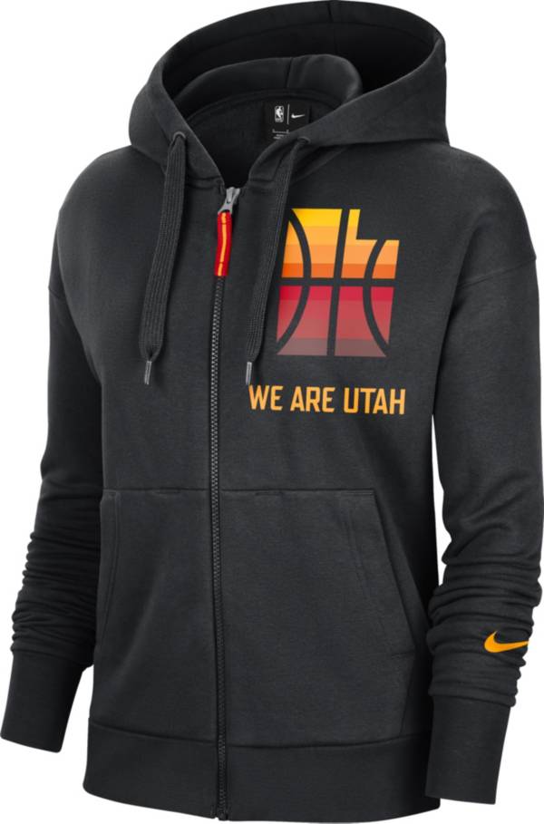 Nike Women's Utah Jazz Black City Edition Full Zip Fleece Jacket