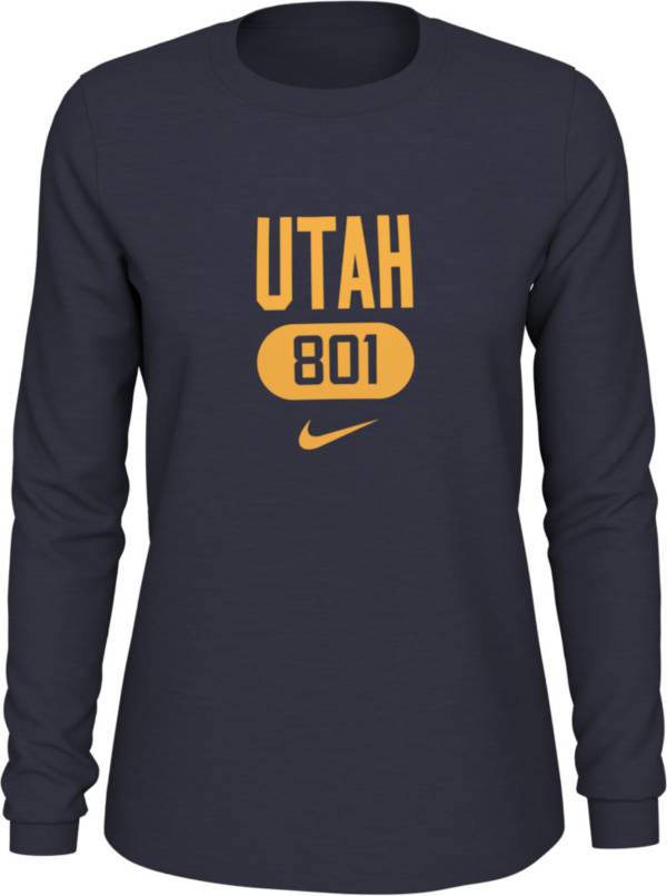 Nike Women's Utah Jazz Blue Long Sleeve Area Code T-Shirt product image